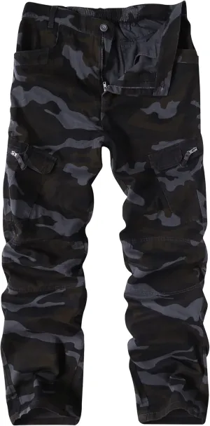 APTRO Men's Cargo Pants Camo Casual Work Military Tactical Pants