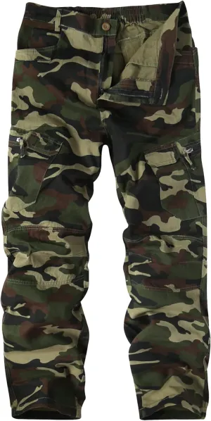 APTRO Men's Cargo Pants Camo Casual Work Military Tactical Pants