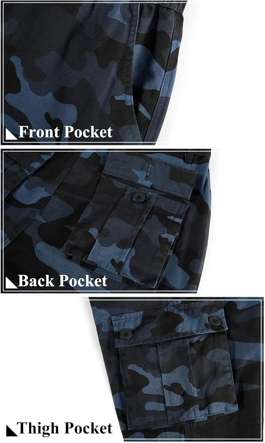 APTRO Men's Cargo Pants Camo Casual Work Military Tactical Pants