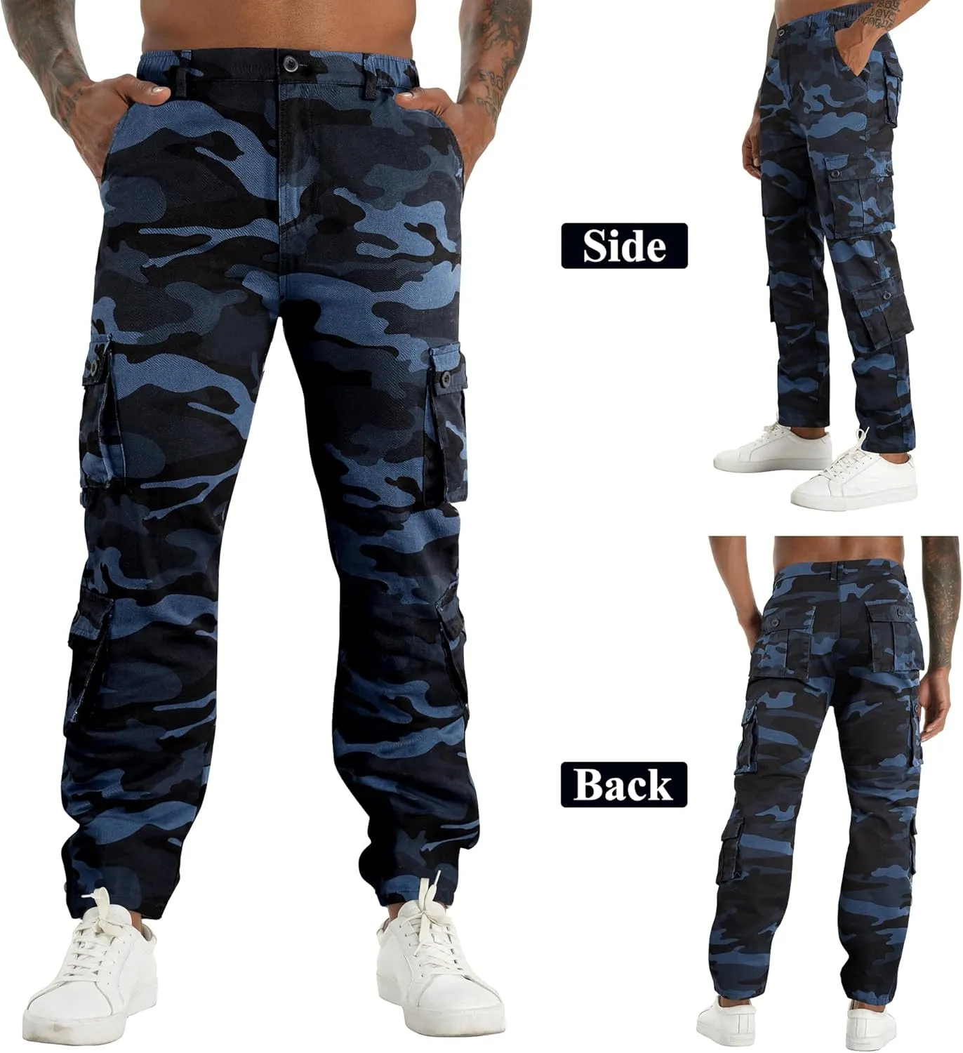 APTRO Men's Cargo Pants Camo Casual Work Military Tactical Pants