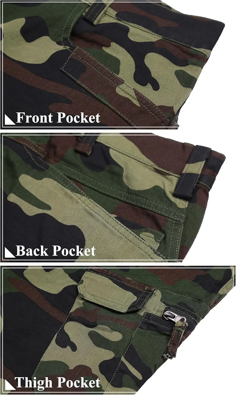 APTRO Men's Cargo Pants Camo Casual Work Military Tactical Pants
