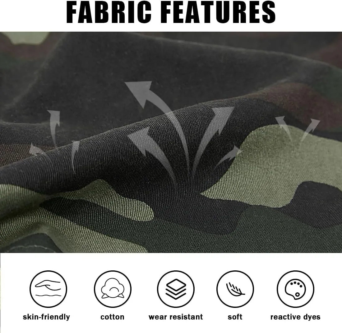 APTRO Men's Cargo Shorts Multi-Pockets Twill Camo Casual Work Shorts