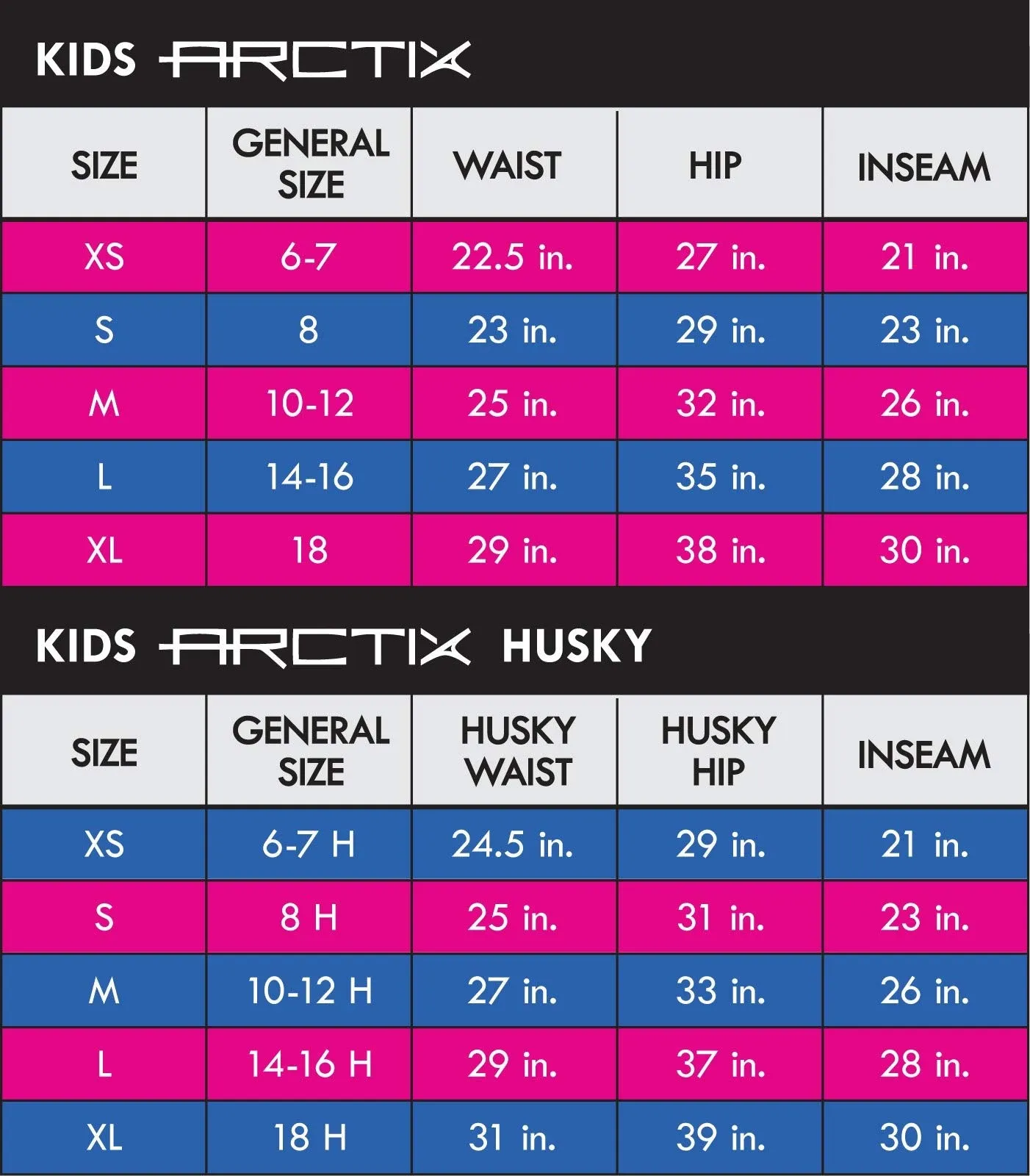 Arctix Kids Snowsports Cargo Snow Pants with Articulated Knees
