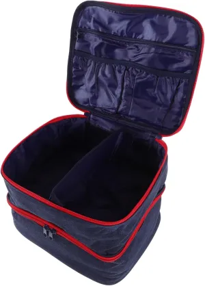 ARTSEWPLY Craft Carrying Case Spray Kit Storage Bag Nail Polish Travel Bag Desktop Essential Oil Organizer Sewing Tool Holder for Home Office Decoration
