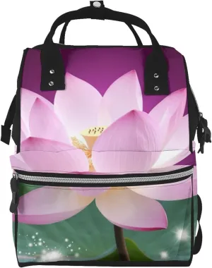 Asian Flower Diaper Bag Essentials Travel Tote Nappy Backpack Large Capacity Mummy Backpack Multifunction Waterproof Teacher Nurse Bag 15.7 inch Work laptop Bags