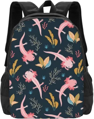 Axolotl Lightweight Packable Backpack Travel Casual Large Capacity Daypack Foldable Backpack For Men Women