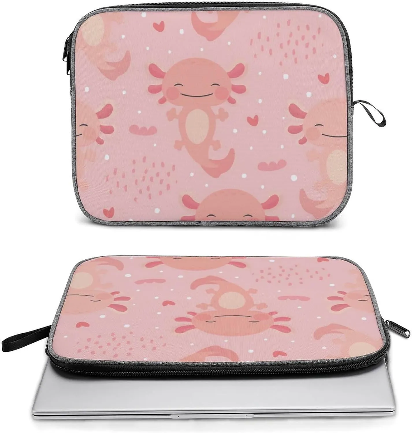 Axolotls Pattern Large Capacity Portable Laptop Case Unisex