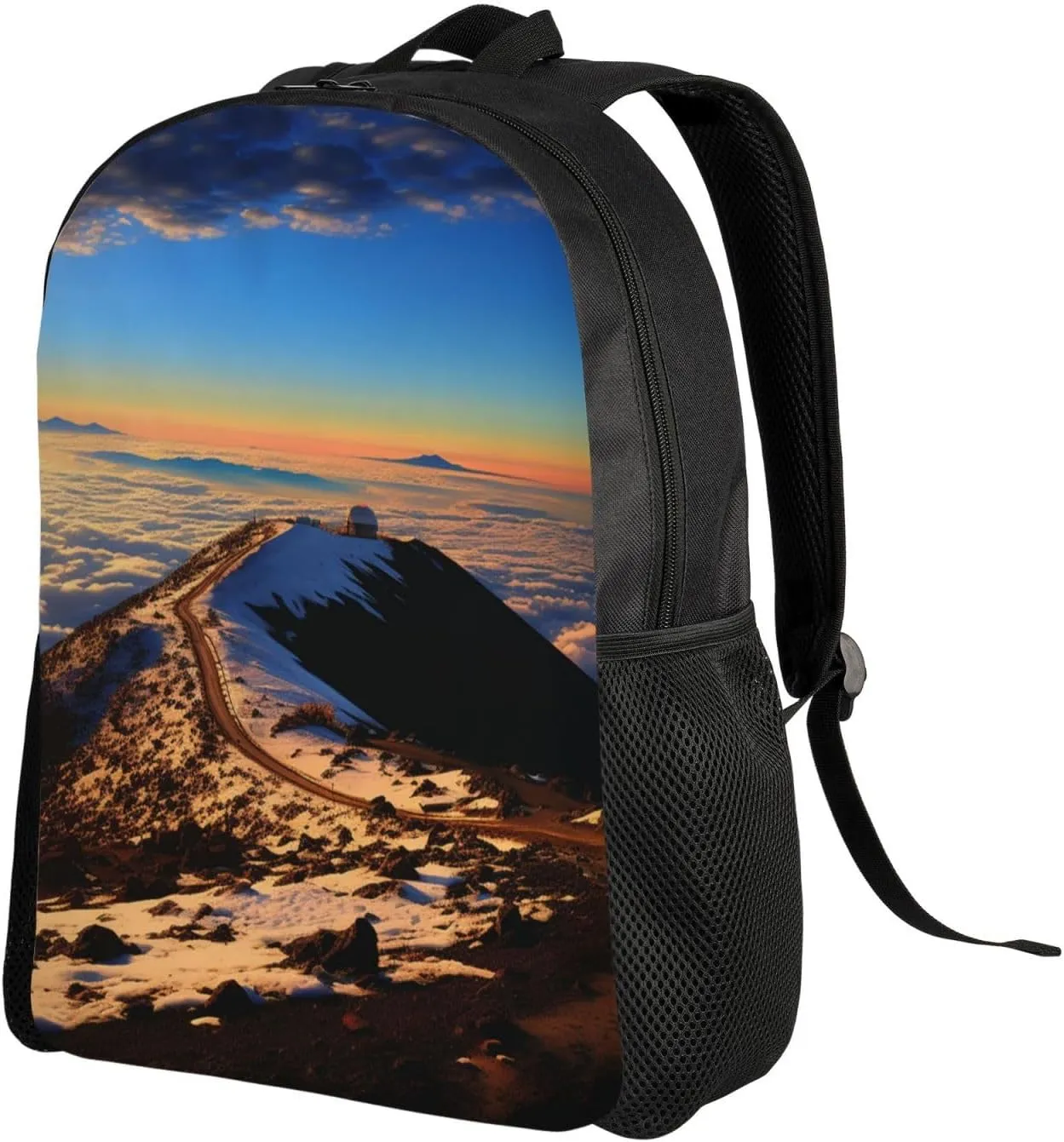 Backpack Mauna Kea Summit Sunset Travel Casual Laptop Backpack Waterproof Hiking Daypack For Men Women