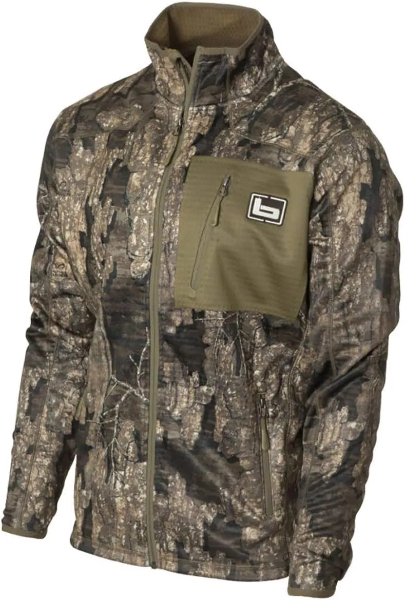 Banded Gear Mid Layer Full Zip Fleece Jacket - Mossy Oak Shadow Grass Habitat Camo
