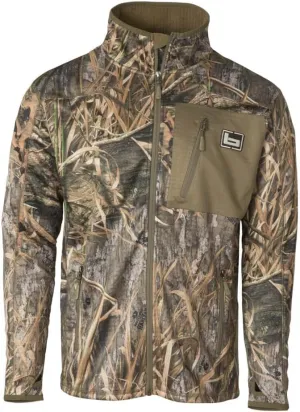 Banded Gear Mid Layer Full Zip Fleece Jacket - Mossy Oak Shadow Grass Habitat Camo