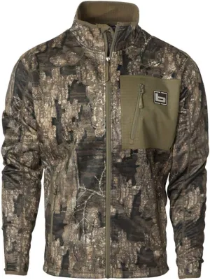 Banded Gear Mid Layer Full Zip Fleece Jacket - Mossy Oak Shadow Grass Habitat Camo