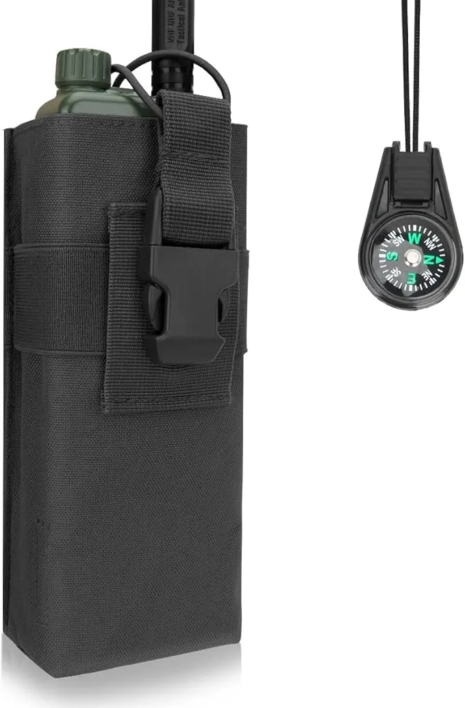 BAOFENG Radio Hoster Molle Radio Pouch Tactical Radio Holder Radio Case Molle Radio Bag Nylon for AR-152 UV-25 AN/PRC 148 152Two Way Radio Walkie Talkies Adjustable Storage