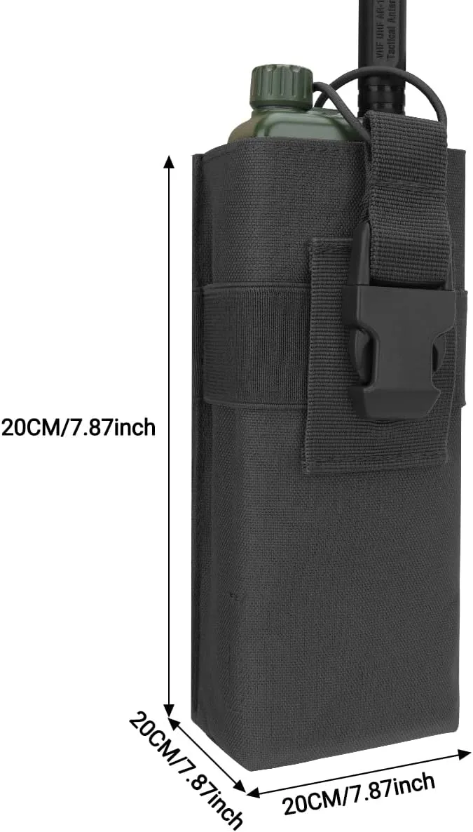 BAOFENG Radio Hoster Molle Radio Pouch Tactical Radio Holder Radio Case Molle Radio Bag Nylon for AR-152 UV-25 AN/PRC 148 152Two Way Radio Walkie Talkies Adjustable Storage
