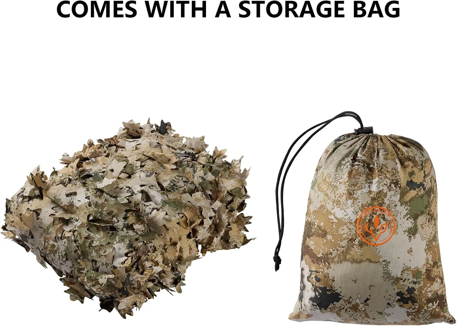 BASSDASH Camo Netting Camouflage Mesh Water Resistant for Hunting Blind Party