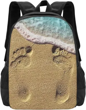 Beach Feet Lightweight Packable Backpack Travel Casual Large Capacity Daypack Foldable Backpack For Men Women