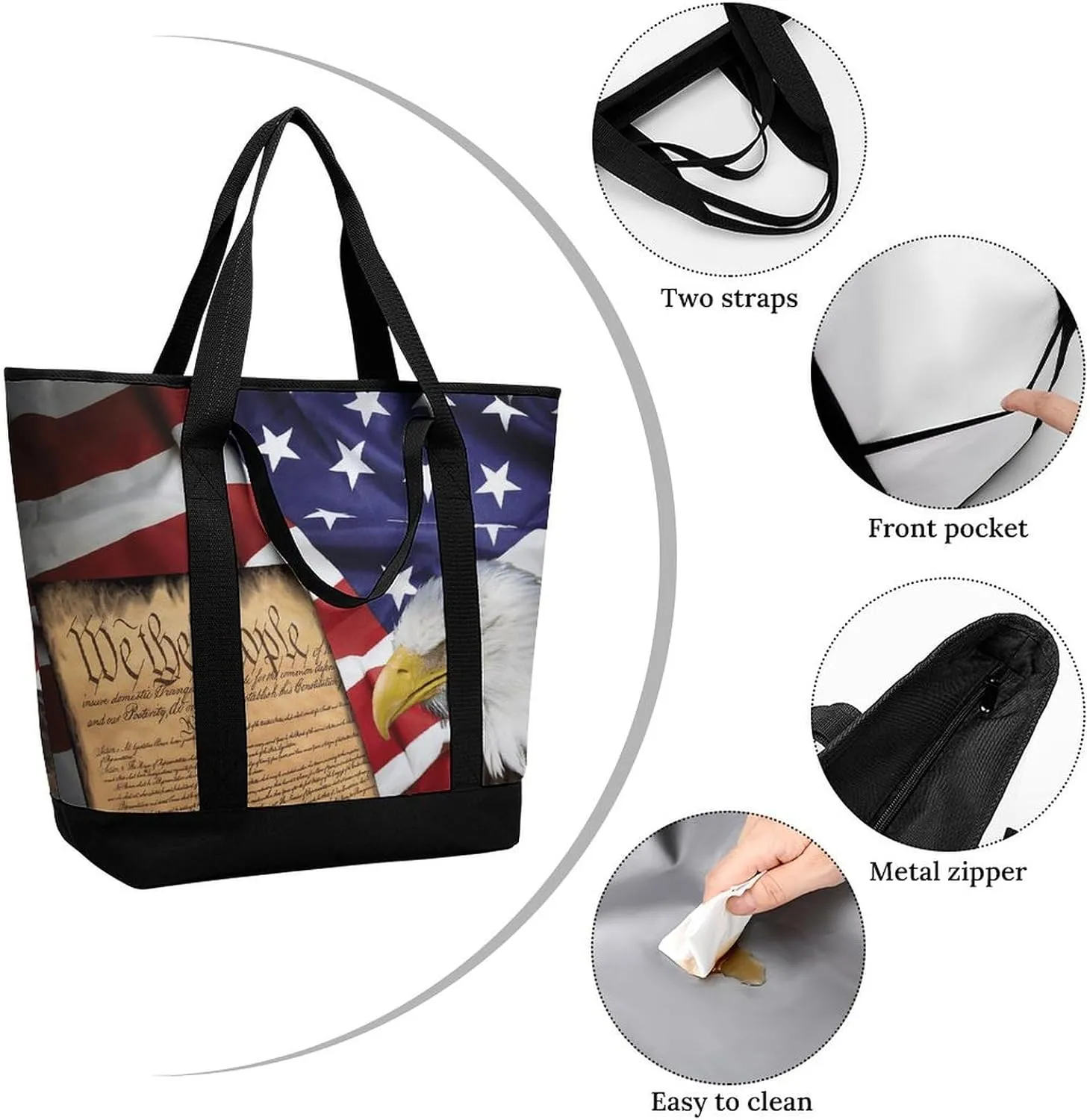 Beautiful Monarch Butterfly Fashionable Large Capacity Insulated Shopping Bag