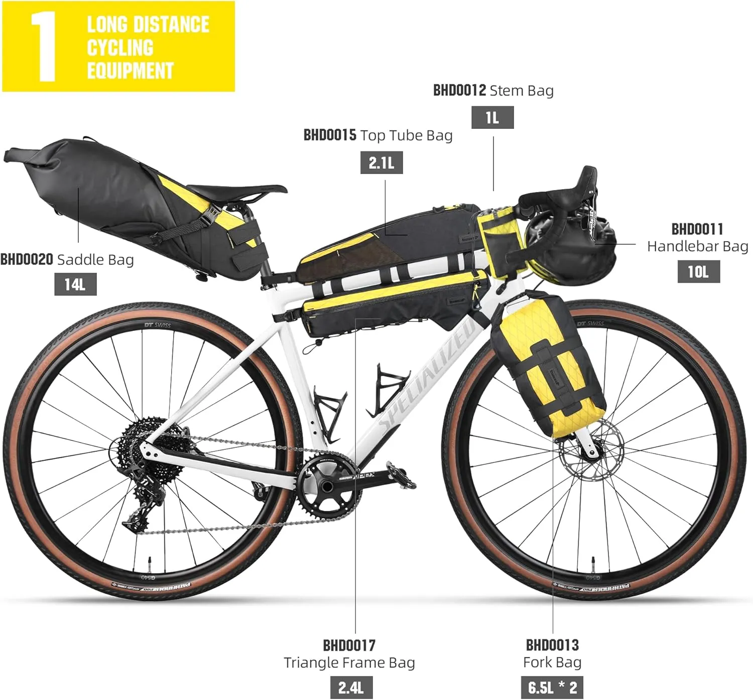 Bicycle Frame Bag Bike Triangle Bag Waterproof Bike Bag 2.4L with Dual Side Mesh Pockets for MTB Road Bike Cycling Commuting and Outdoor Adventures