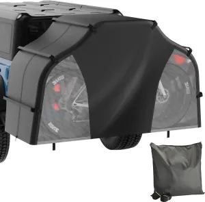 Bike Cover for Transport on Rack - Bike Cover for 2 or 3 Bikes on Rear Bike Rack, 300D Oxford Bicycle Cover Waterproof Outdoor Storage or Transportation for RV/ SUVS