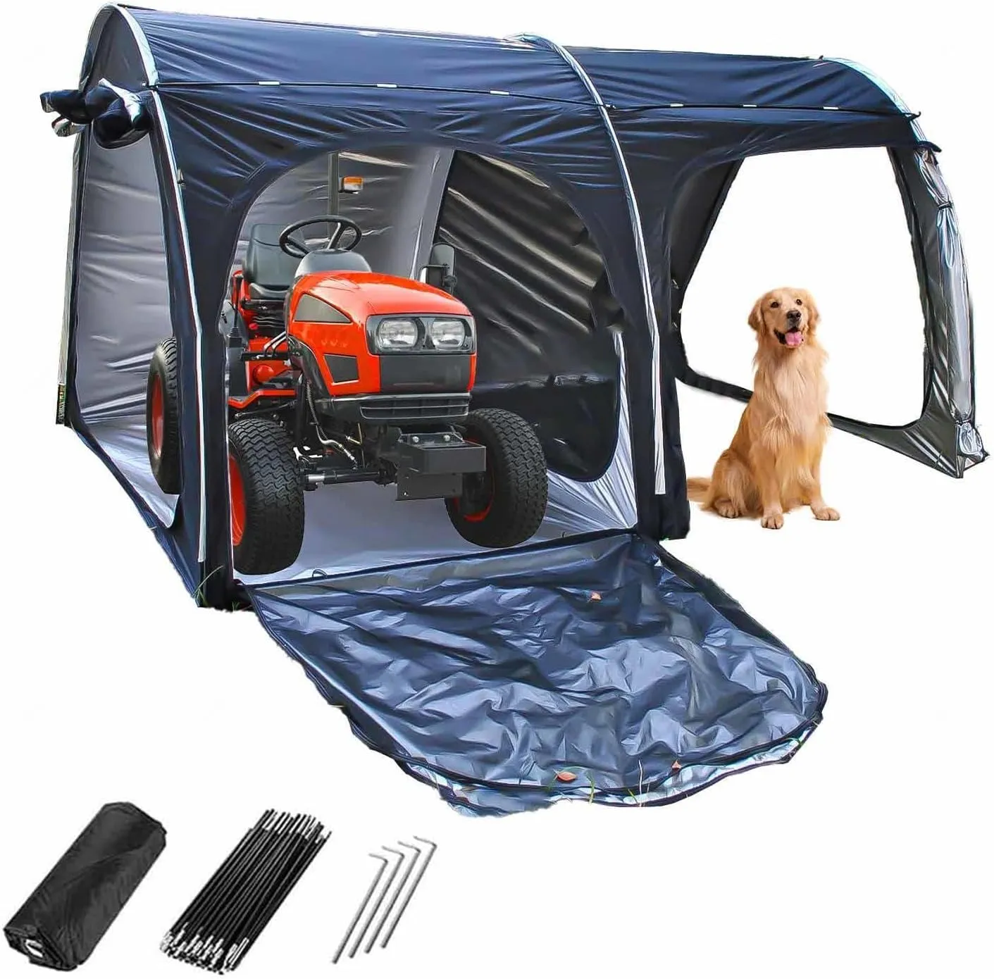 Bike Storage Tent with Ventilation Mesh Bike Storage Tent for Patio Furniture, Bicycle, Motorcycle Outdoor Bike Storage Shed Bike Storage