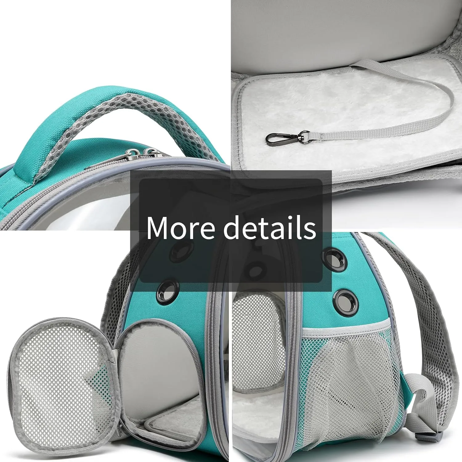 Bird Carrier Cage, Pet Travel Carrier Backpack with Standing Perch,Parrot Cockatiel Carrier Bag, Food Bowl for Lovebirds Conures Parakeet Budgie Canary & Small Animal(Green Accessories)