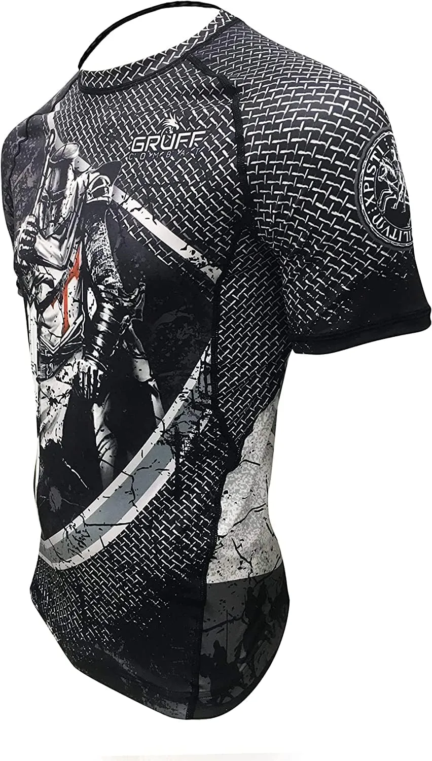 BJJ Rash Guards Grappling MMA Jiu Jitsu No Gi UFC Shirt Fight Wear, Short Sleeves