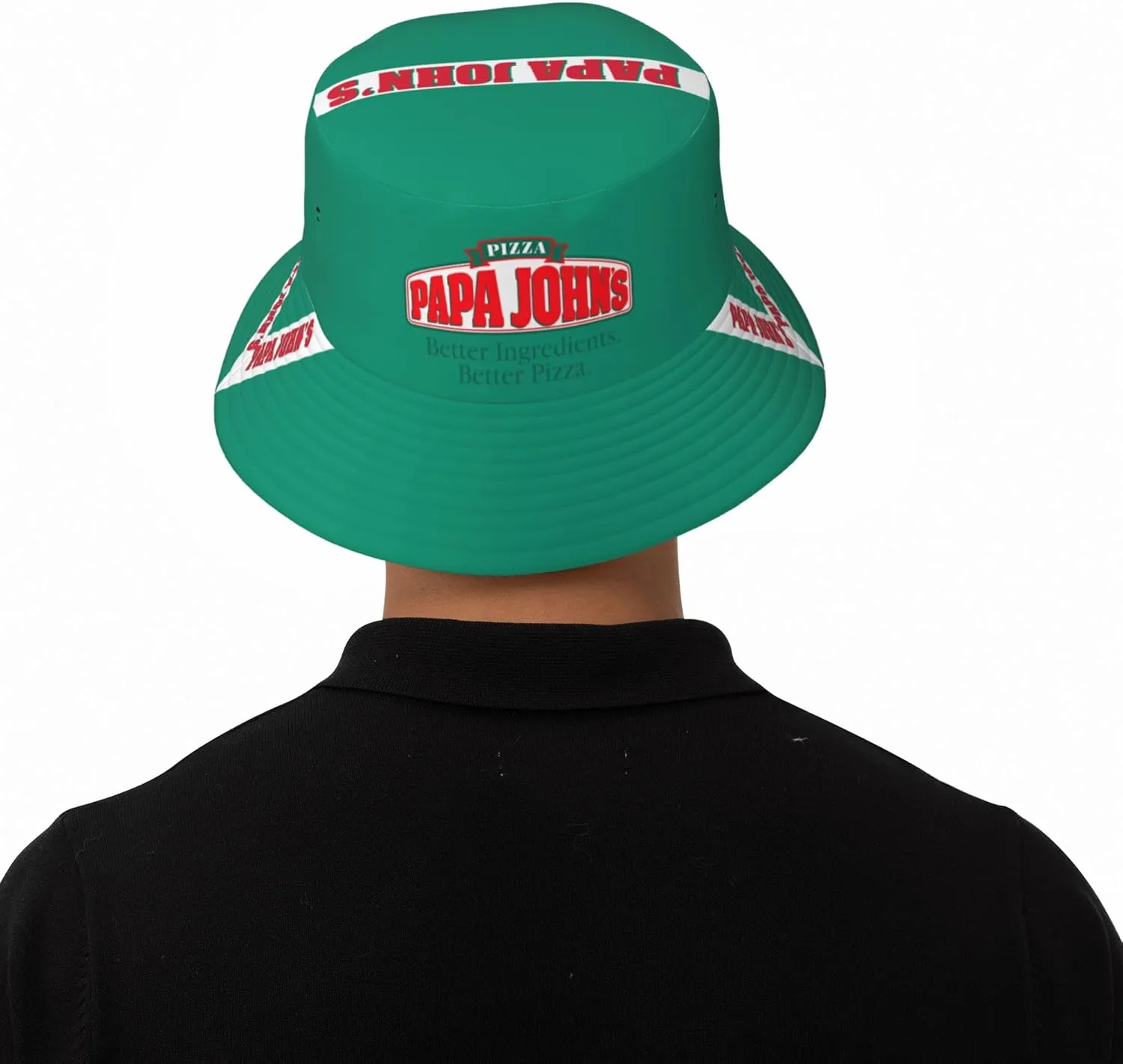 Black Foldable Bucket Hat for Women Men Summer Sun Beach Fishing Cap