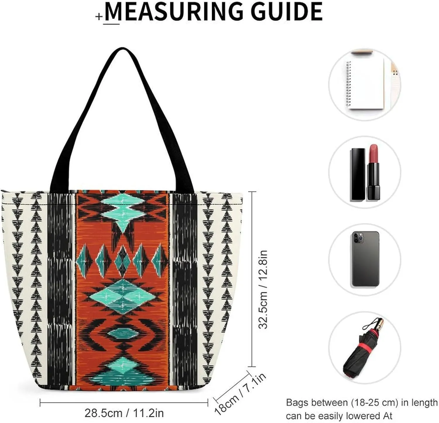 Black White Milk Cow Spots Print Pattern Handheld Shopping Bag with Large Capacity for Outdoor Shopping