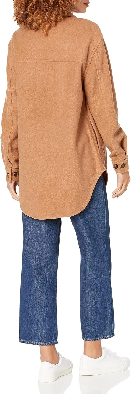 [BLANKNYC] Womens Fleece Shacket