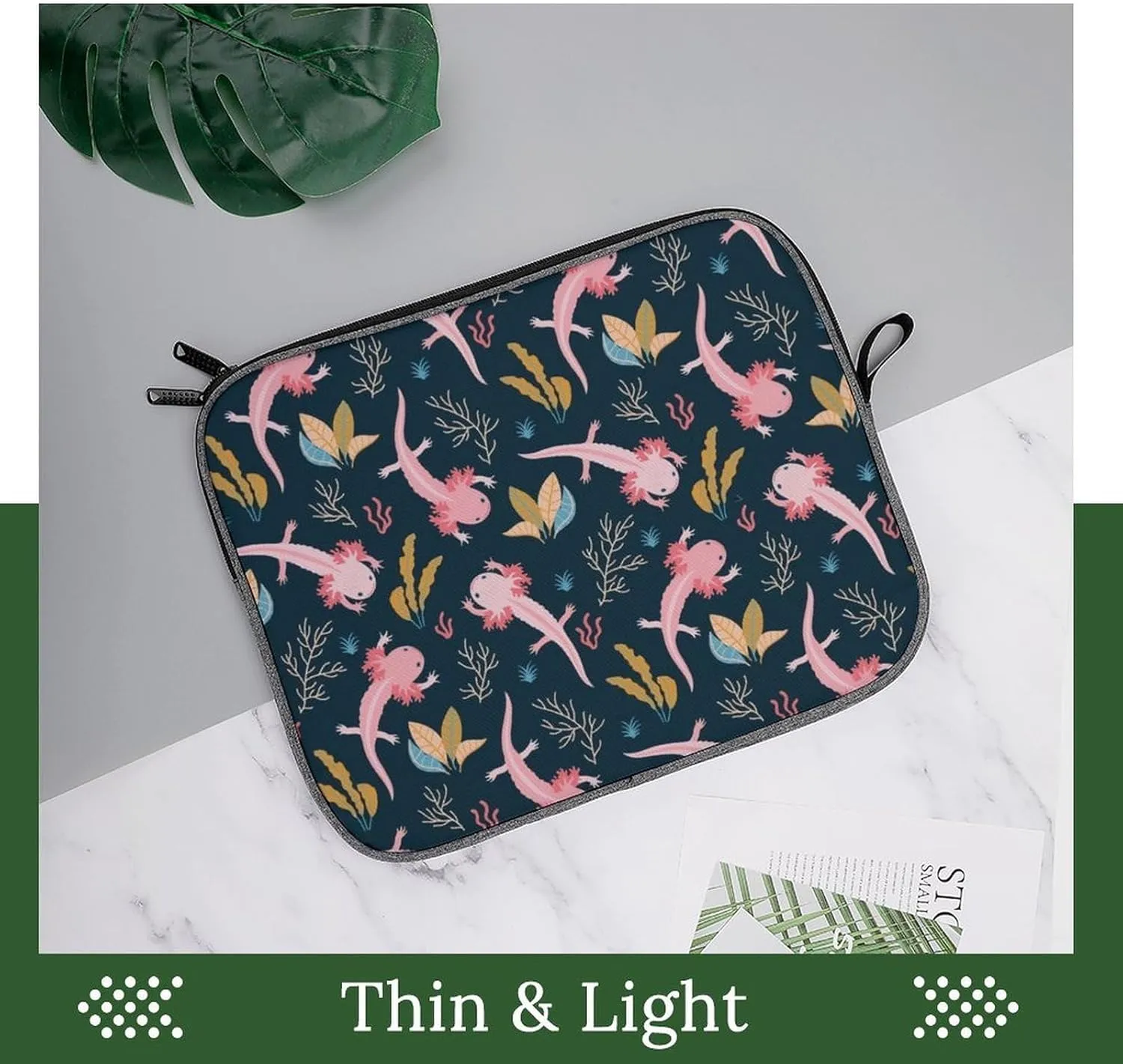 Blue Quaker Parrots Large Capacity Portable Laptop Case Unisex