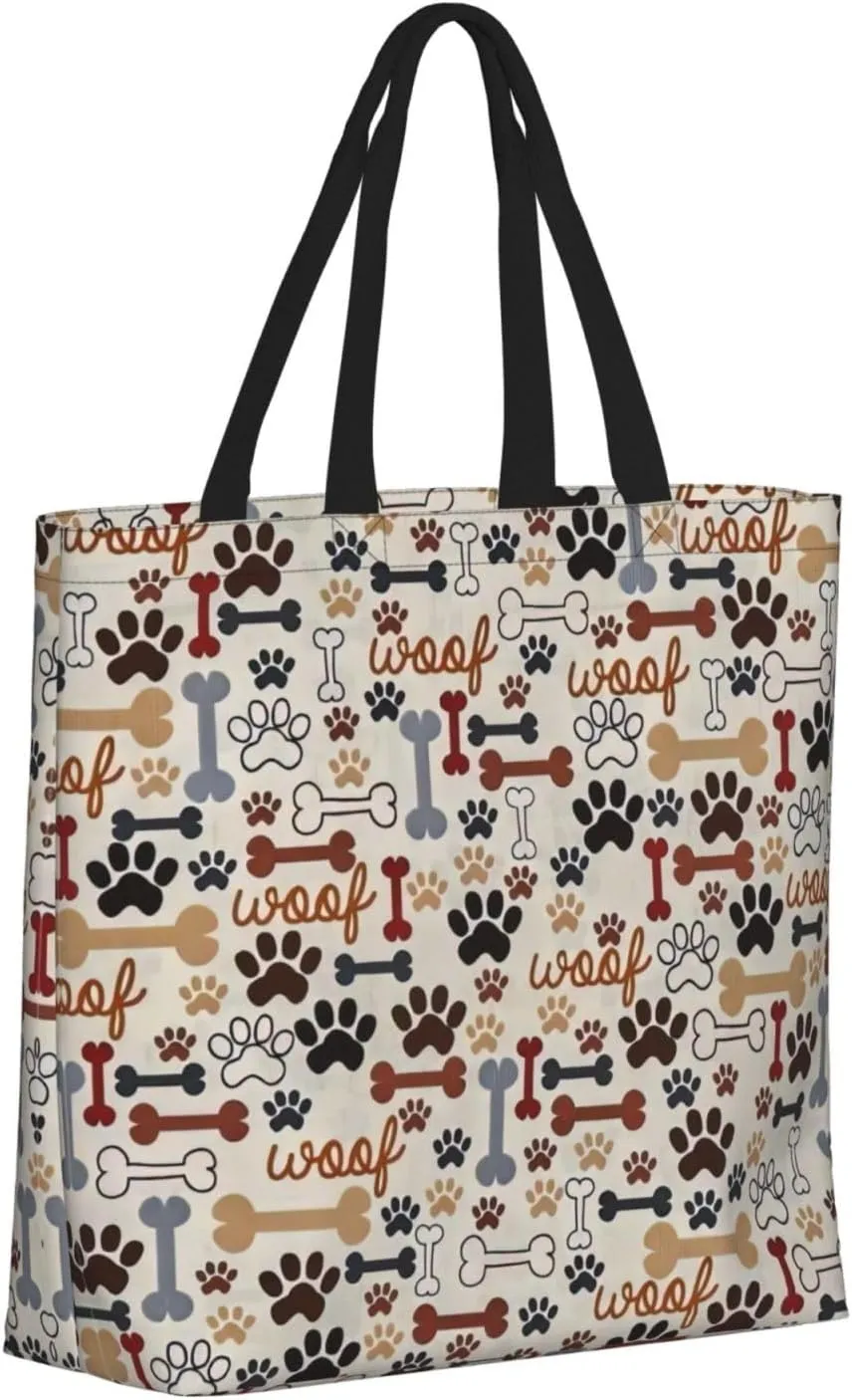 Board Stripe Print Tote Bags Reusable Grocery Bag Shoulde Bag Handbag For Office Shopping Travel Women Casual Work
