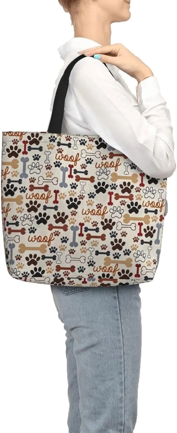 Board Stripe Print Tote Bags Reusable Grocery Bag Shoulde Bag Handbag For Office Shopping Travel Women Casual Work