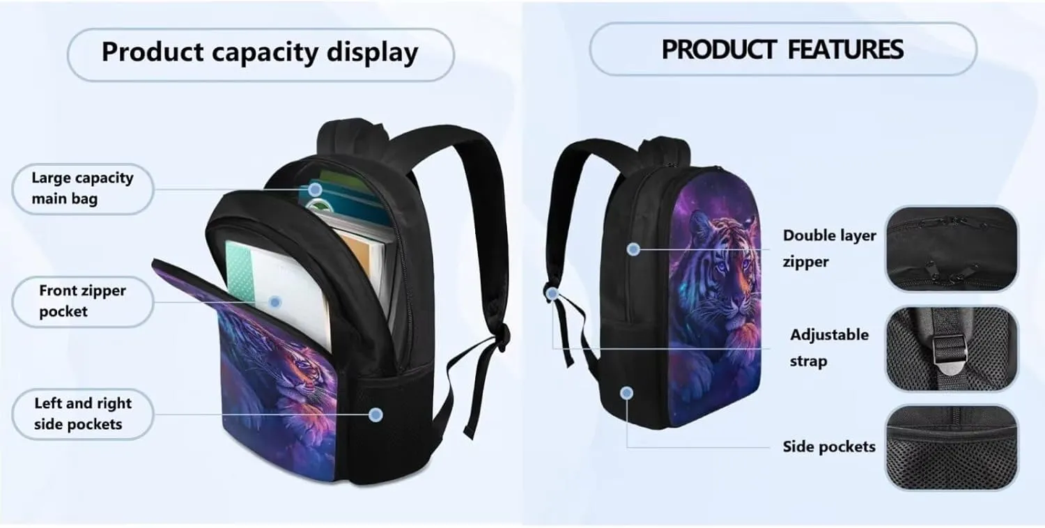 Bookbag for Boys Dinosaur with Lunch Box Little Kids Cool Middle-School Elementary Bookbags with Water Bottle and Bottle Holder Set 4 in 1 for Children Back to School Gifts