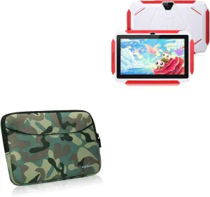 BoxWave Case Compatible with Excelvan Q98 - Camouflage Suit with Pocket, Neoprene Camo Suit Zipper Pocket for Storage