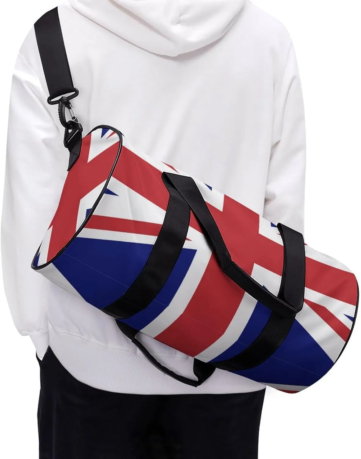 British Flag Travel Duffel Bag with Wet Pocket for Men Women Gym Weekender Tote