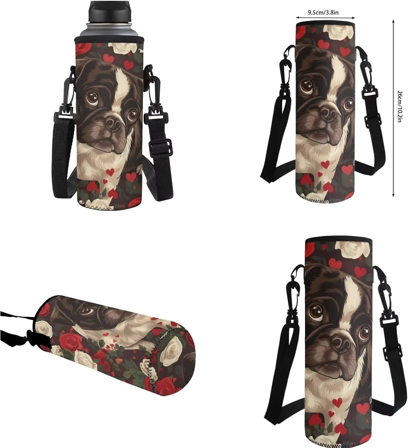Bulldog School Backpack for Girls 8-10 Teen Boys Teen Girls Portable Lightweight Elementary Bookbag for Students Shoulder Bag with Adjustable Strap Carry More Firmly Comfortably