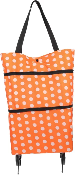 Cabilock Foldable Grocery Cart with Wheels Shopping Tey Bag Lightweight Reusable Utility Bag for Shopping Travel