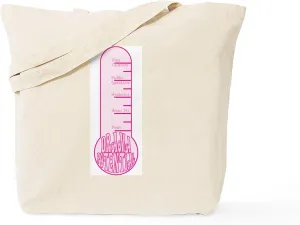CafePress Drama Potential Thermometer Tote Bag Reusable Natural Beige Canvas Shopping Bag