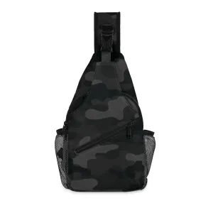 Camo Bag | Black Camouflage | Chest Crossbody Style