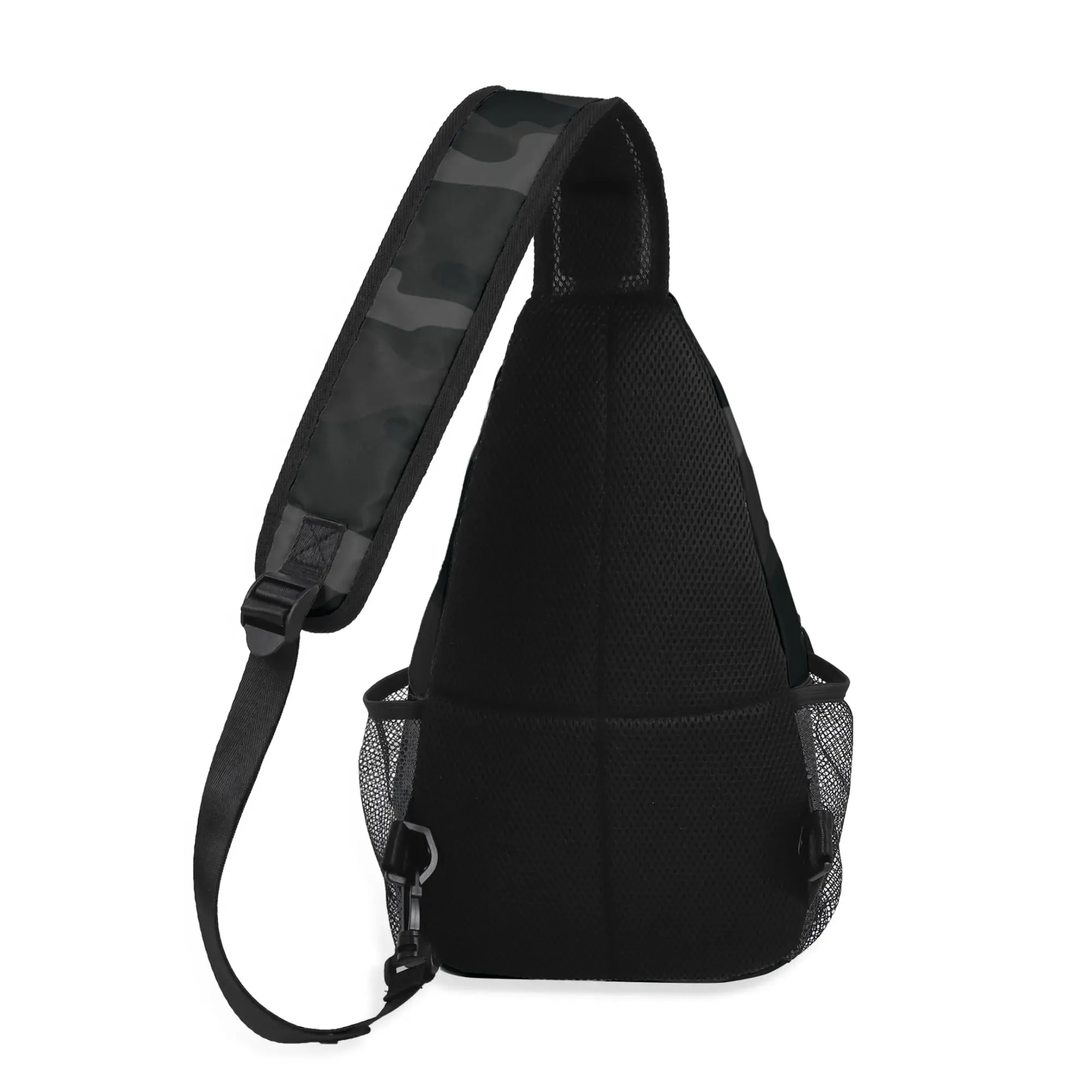 Camo Bag | Black Camouflage | Chest Crossbody Style
