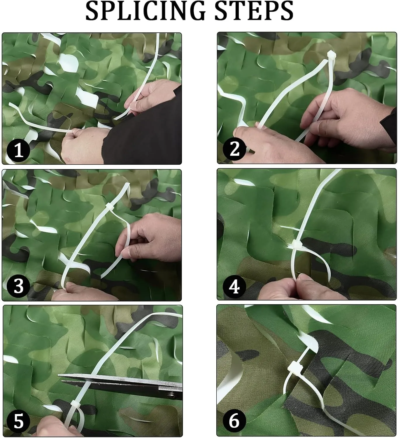 Camo Netting, Bulk Roll Camouflage Netting Woodland, Military Hunting Free Cutting for Hunting Blind Sunshade Shooting Theme Party Decoration