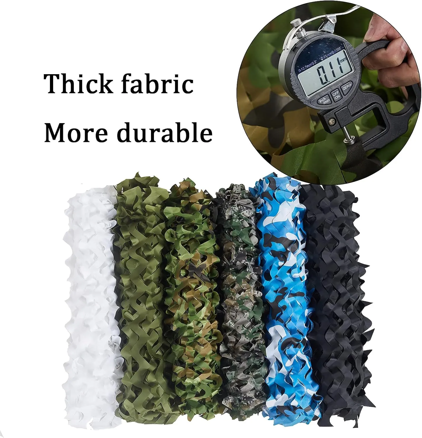 Camo Netting, Bulk Roll Camouflage Netting Woodland, Military Hunting Free Cutting for Hunting Blind Sunshade Shooting Theme Party Decoration