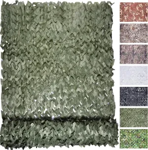 Camo Netting Camouflage Netting, Bulk Roll Mesh Netting Camouflage Nets Military Surplus for Hunting Blind Sunshade Car Cover Camping Shooting Fence Canopy Party Decorations