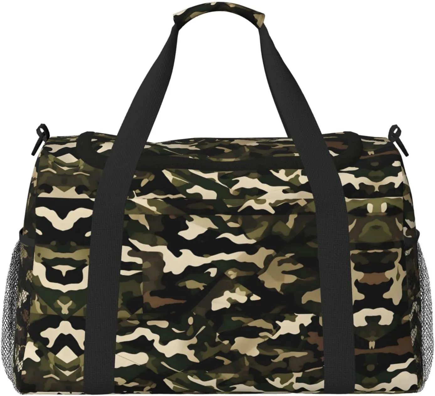 Camo print Weekender Overnight Carry On Bag Gym Luggage Bag Duffel Bag for Travel Women