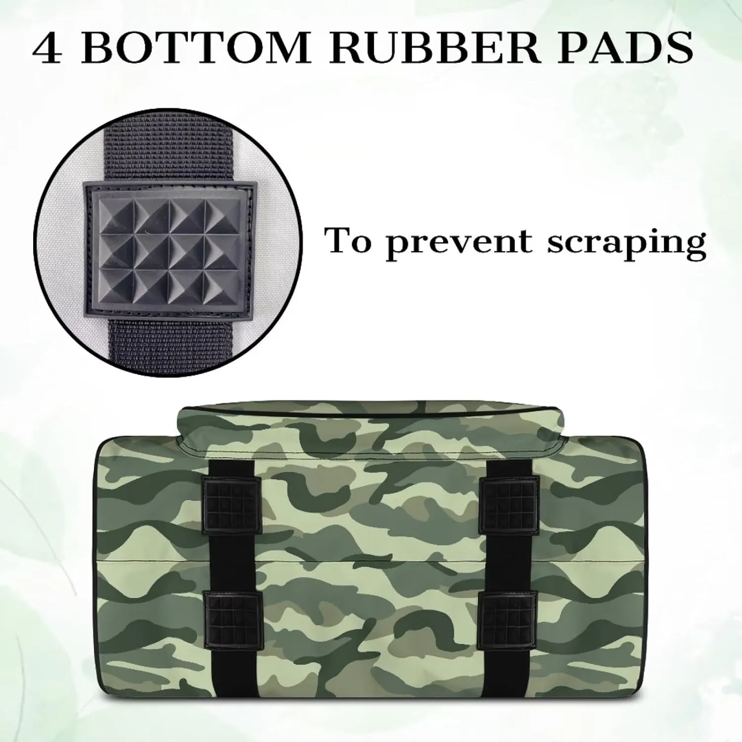Camo Sewing Box Storage Bag with Pockets Sewing Machine Tote Bag with Hand Strap, Portable Sewing Machine Case Storage Organization Carrying Bag for Accessories