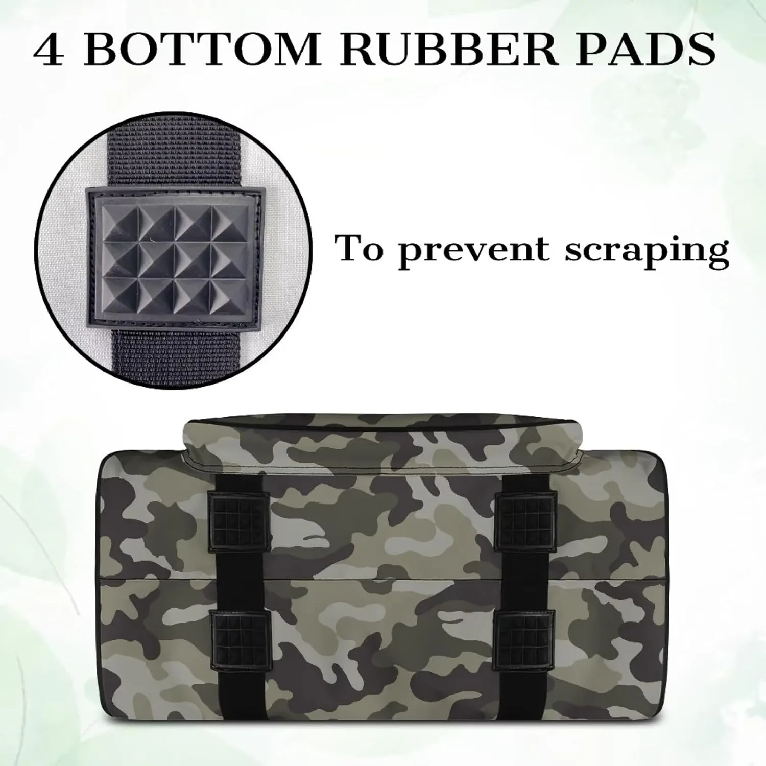 Camo Sewing Machine Handbag Two Way Zipper Carrying Travel Storage Carrier Sewing Bag with Handle Sewing Box Storage Bag Compatible with Most Standard Singer, Brother