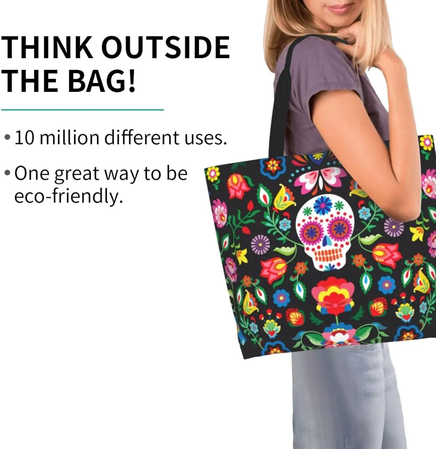 Camouflage Camo Large Tote Bag Casual Shoulder Bags Reusable Grocery Handbag For Women Travel Shopping Gym