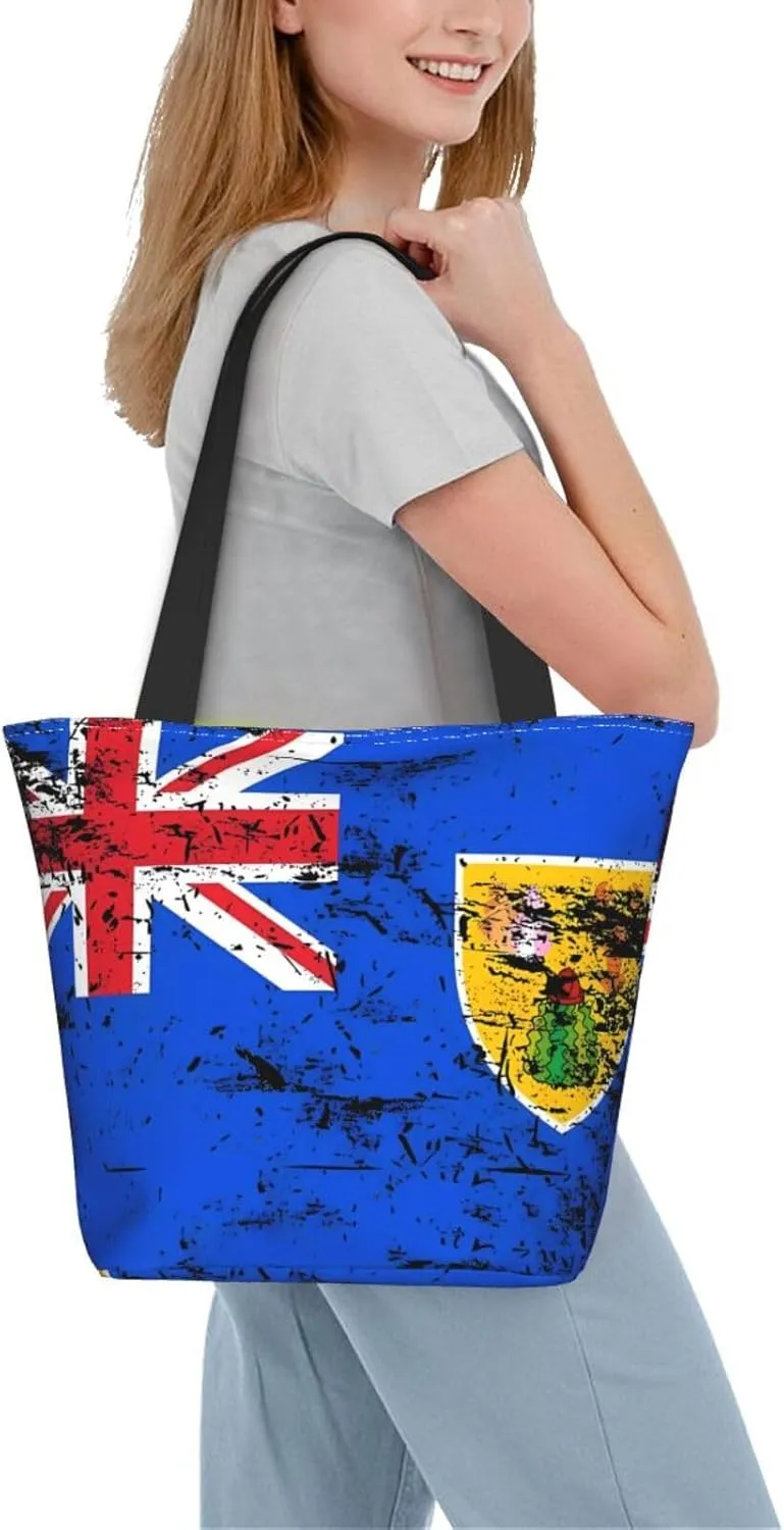 Camouflage Gray Camo American Flag Women's Tote Bag Lightweight Shoulder Bag Shopping Handbag Large Capacity Handbag
