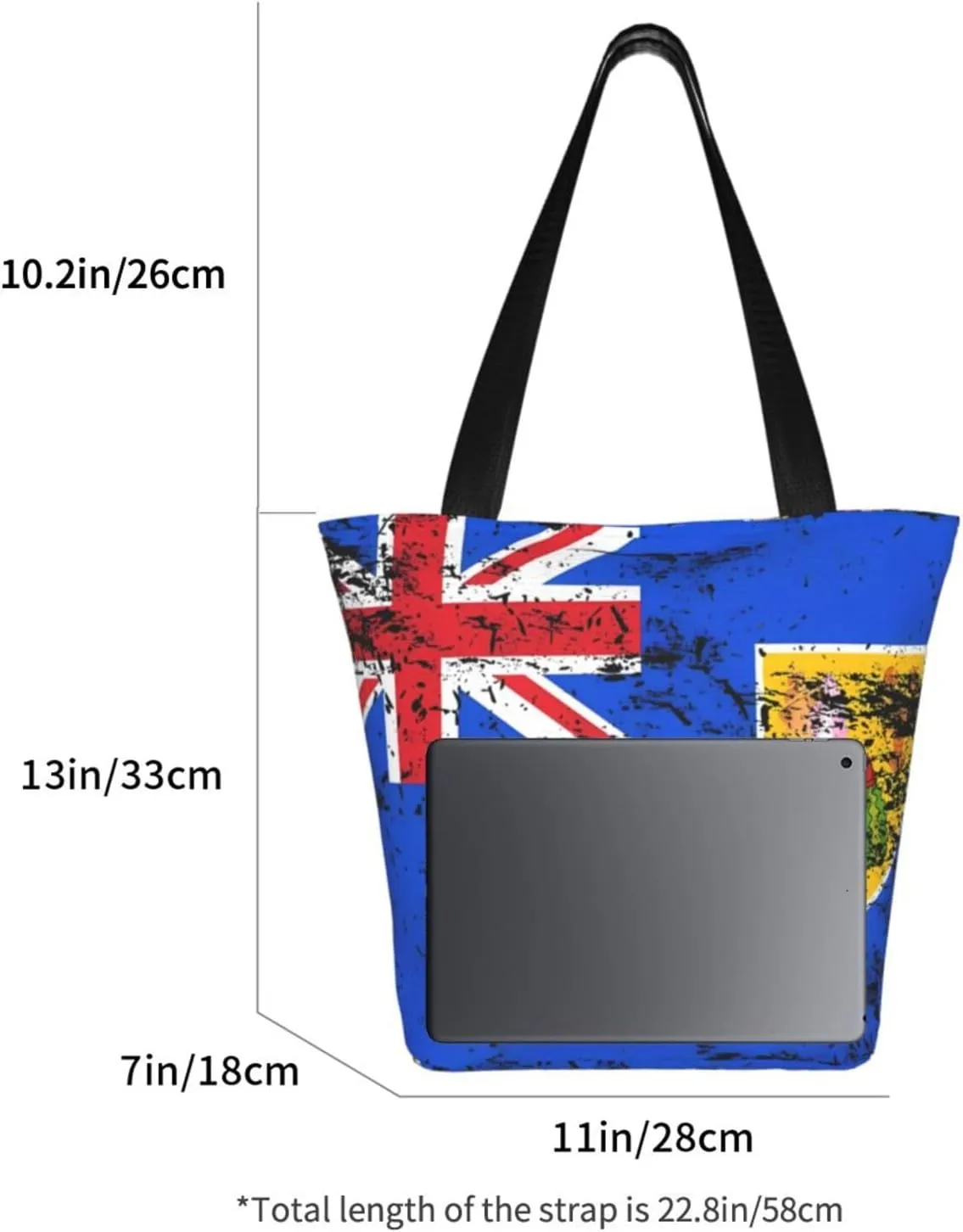 Camouflage Gray Camo American Flag Women's Tote Bag Lightweight Shoulder Bag Shopping Handbag Large Capacity Handbag