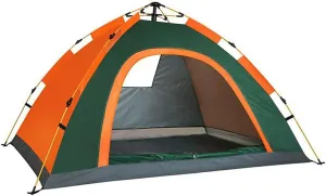 Camping Rainproof Tent, Double-Layer Two-User Outdoor Tent, Dome Tent with Moisture-Proof Pad, Can Accommodate 3-4 People Outdoor Camping