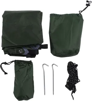 Camping Tarp, Camping Canopy Multifunctional Quadrangle Sunscreen Waterproof Tent Tarp Outdoor Hammock Tent for Camping Outdoor Beach(OD Green)
